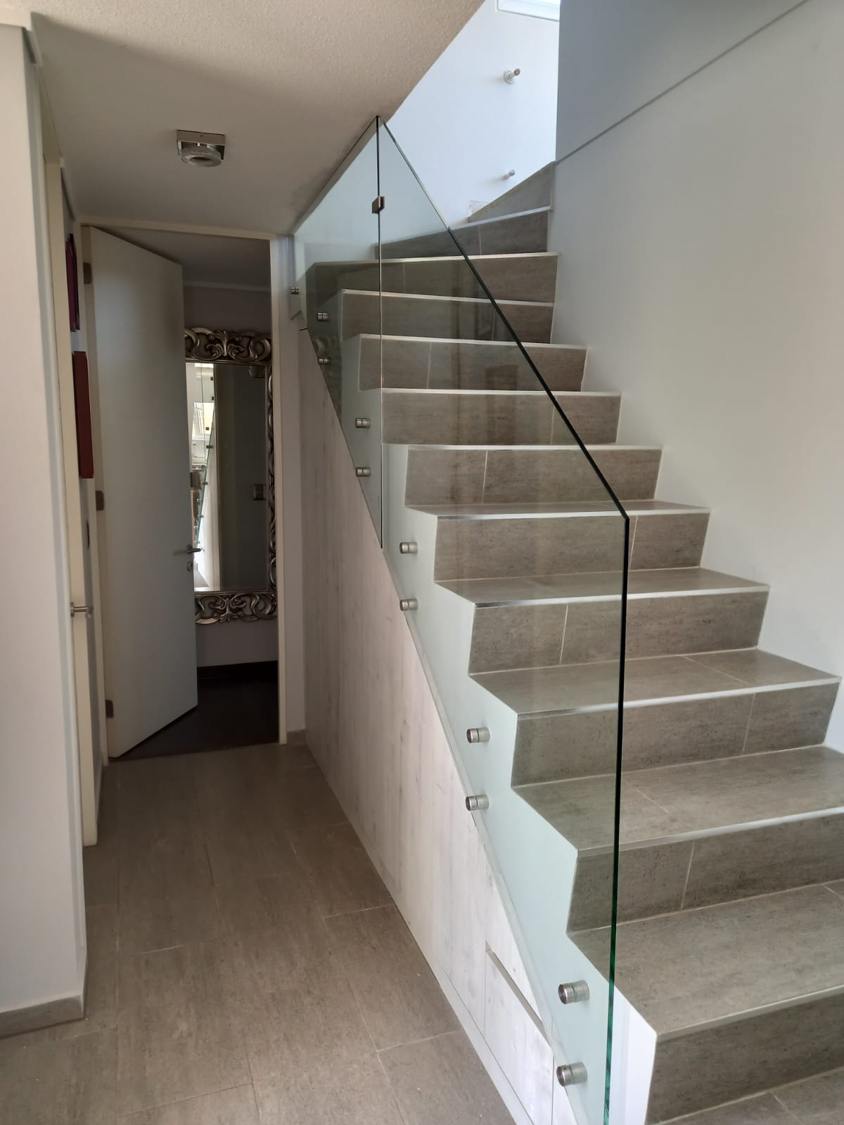 Escalera vidrio cristal